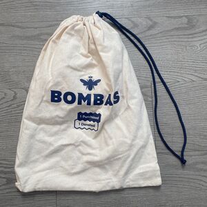Bombas Drawstring Cloth Bag Storage for Slippers Socks Travel Laundry Gift